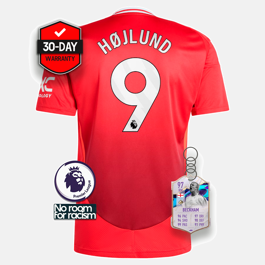 #9 Hテクjlund Jersey Manchester United Home 2024/2025