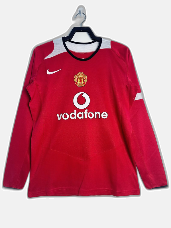 Manchester United 05/06 I Home Jersey - Long Sleeve Retro Version