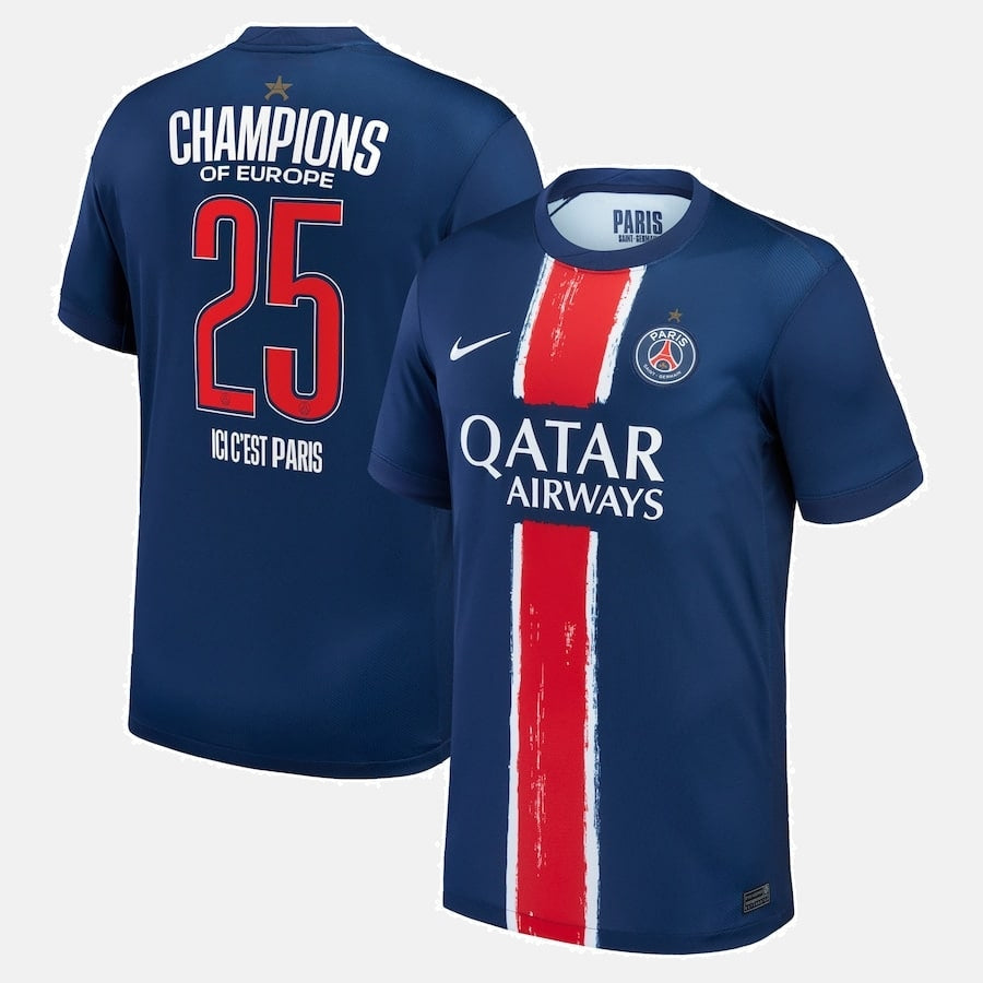 PSG 2025 European Champions 1 Star Jersey - Player Jersey